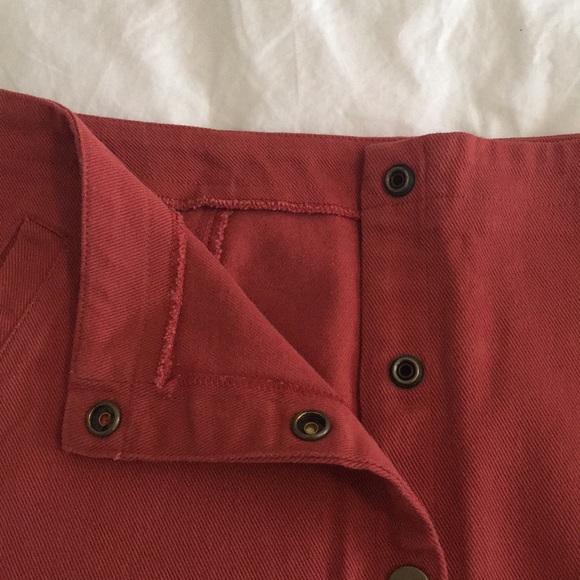 Red Denim Skirt - Picture 5 of 5